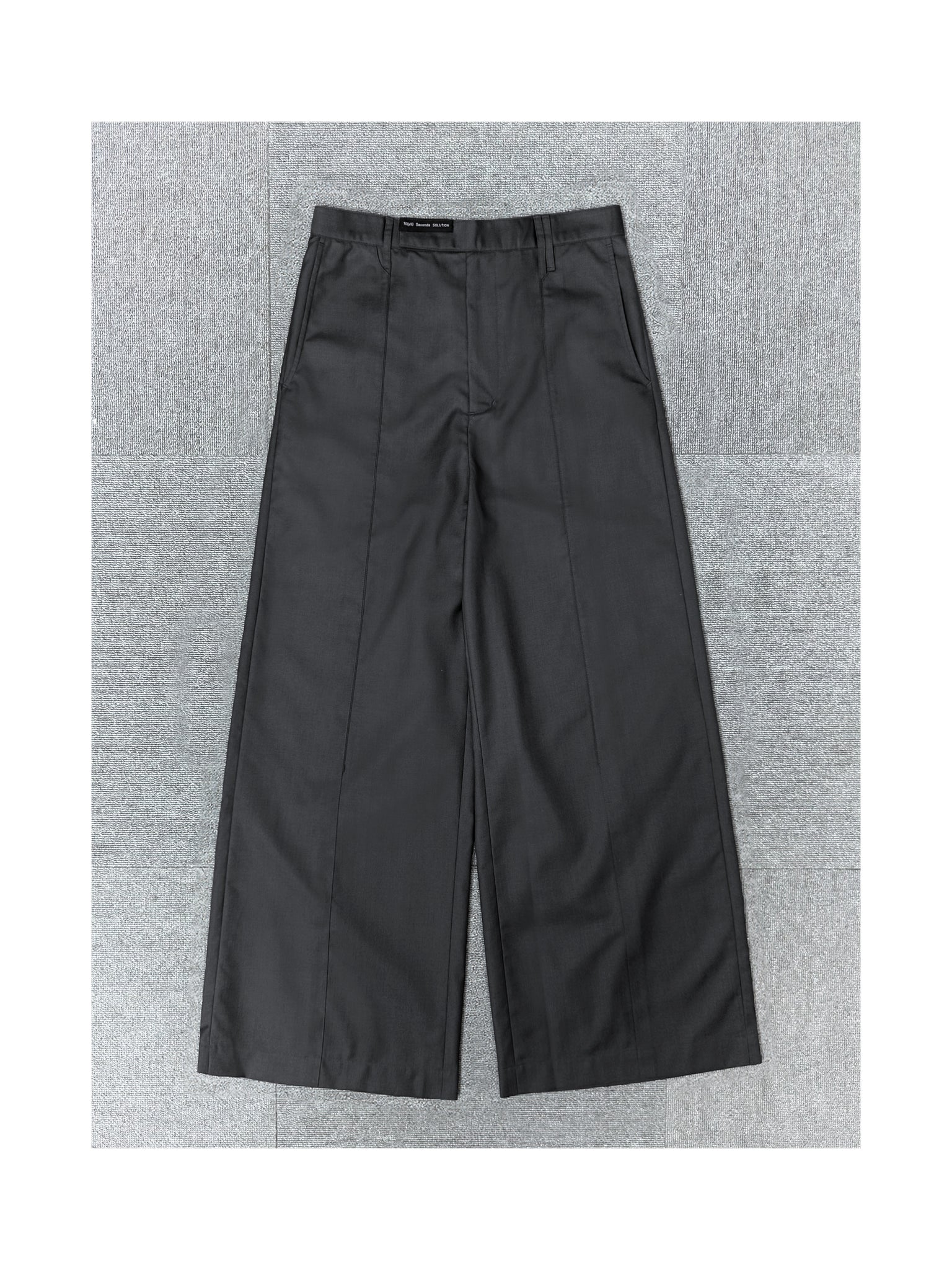 10SS RELAXED STRAIGHT-LEG PANTS (Grey)