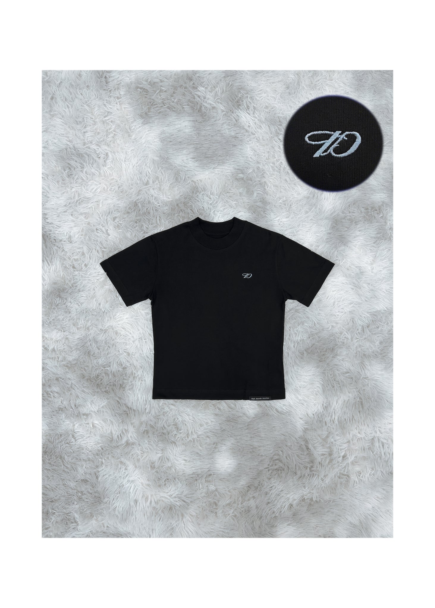 10SS "1D" Slim Tee  ( Black/ Blue )